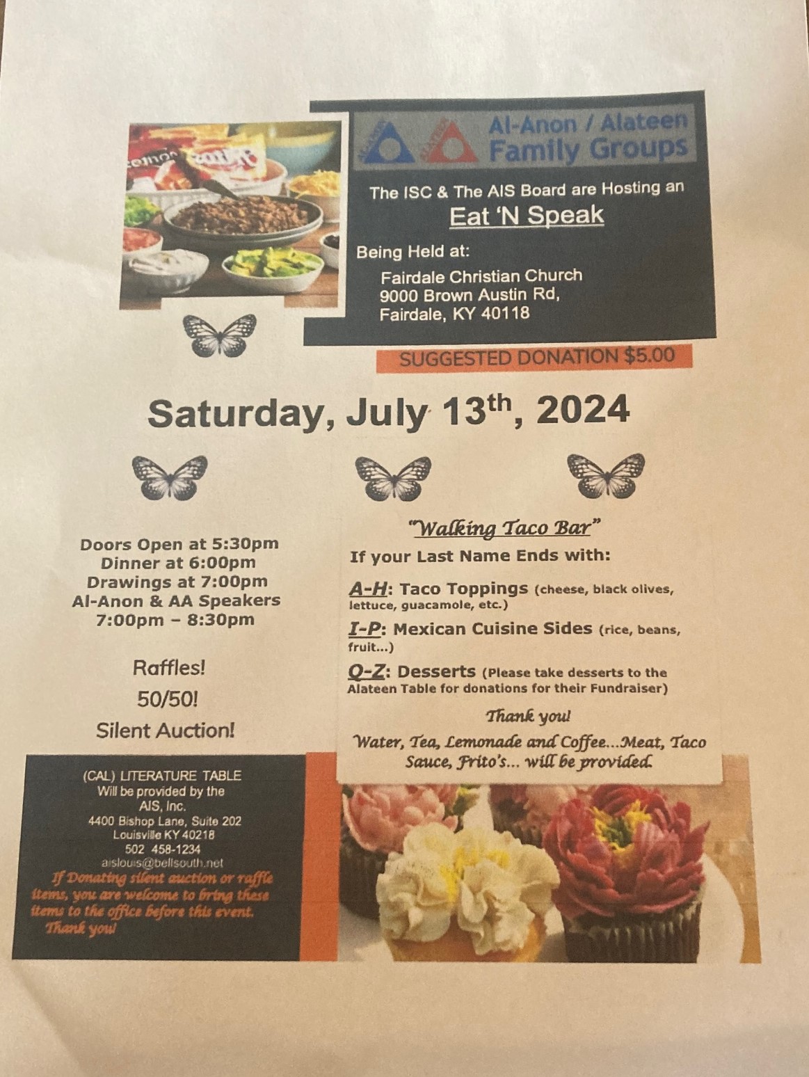 KY Area / District Events Kentucky Area AlAnon